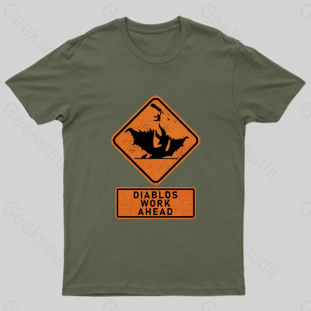 Diablos Work Ahead Nerd T-Shirt Cozy Women's Sherpa - lined