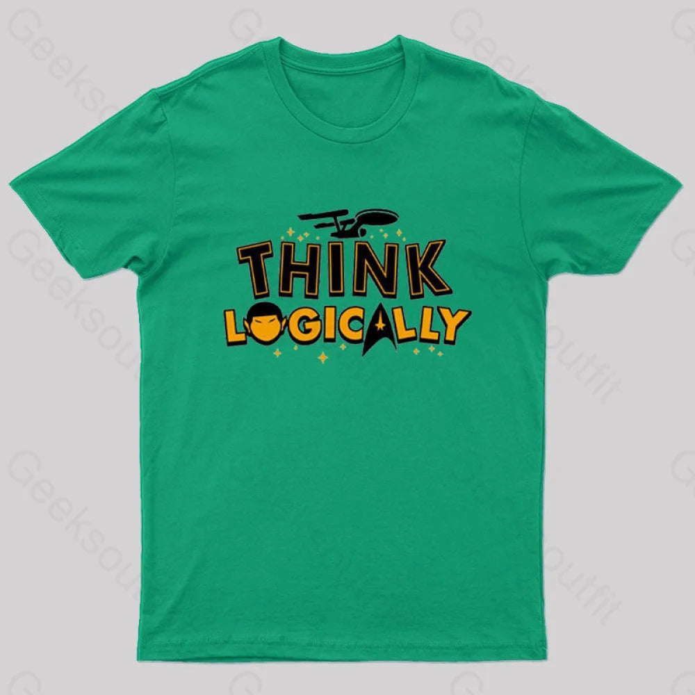 Think Logically Nerd T-Shirt Relaxed Women's Beachy