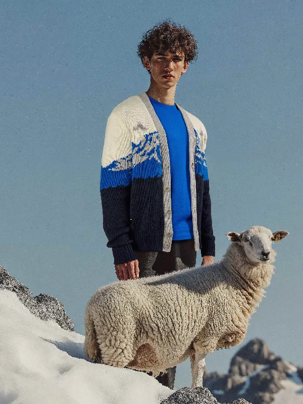 The Mountain Cardigan - Cobalt Blue Monochromatic Office Style