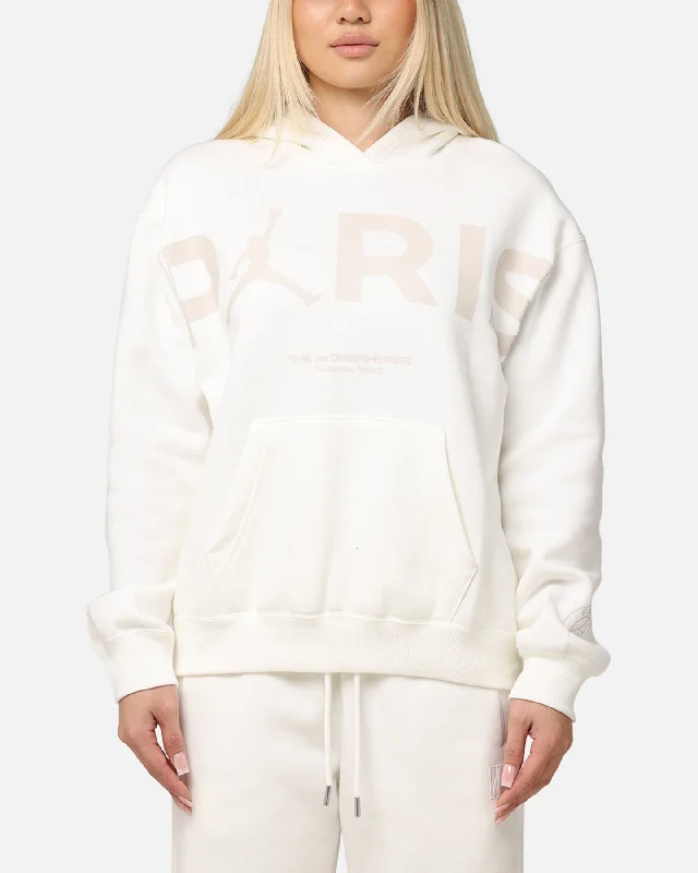 Jordan Women's Paris Saint-Germain Brooklyn Fleece Graphic Pullover Hoodie Sail Confident Women's Power