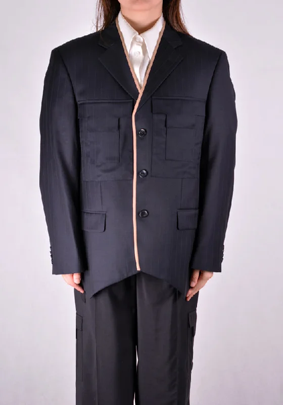 SITUATIONIST JACK-03-WOOL-BLUE JACKET DARK BLUE Sustainable Organic