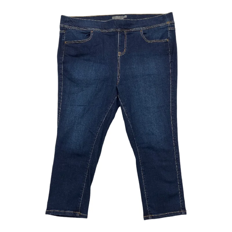 Jeans Cropped By Torrid In Blue Denim, Size: 2x Streetwear Style for 