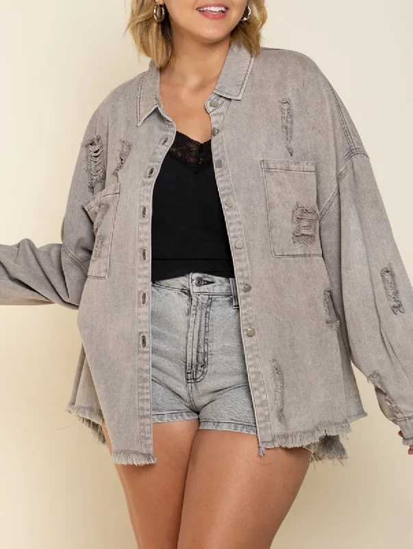Curvy This is the Time Jacket Practical Women's Multi - 