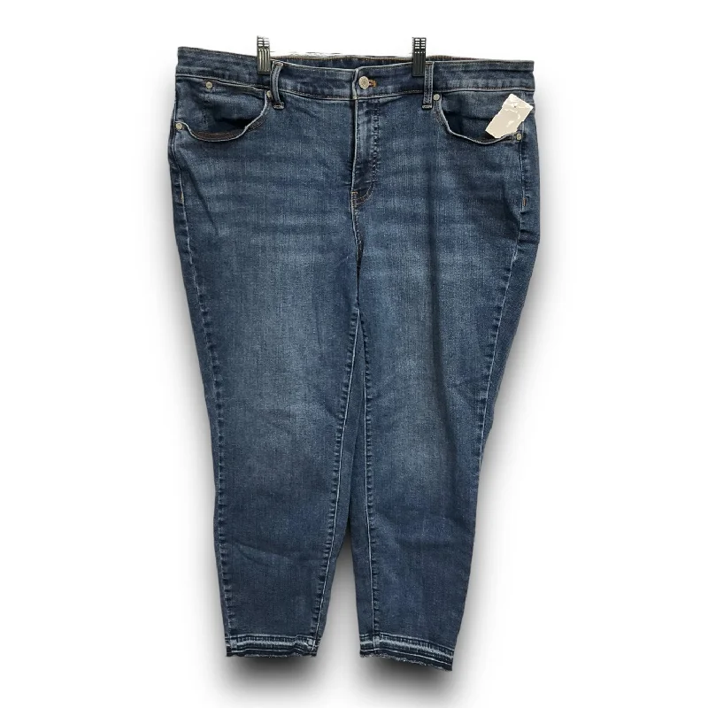 Jeans Straight By Talbots In Blue Denim, Size: 18w Athletic Women's 