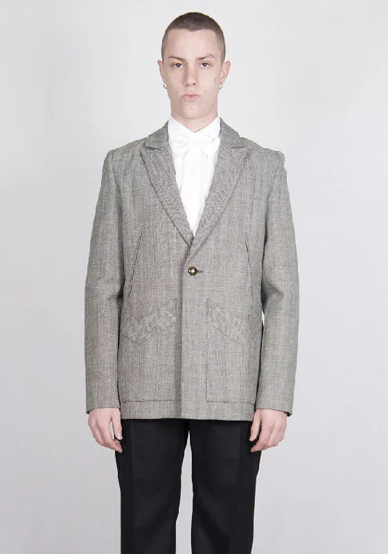 STEFAN COOKE SCSS21JA1 TAILORED JACKET GREY Youthful Women's Pop