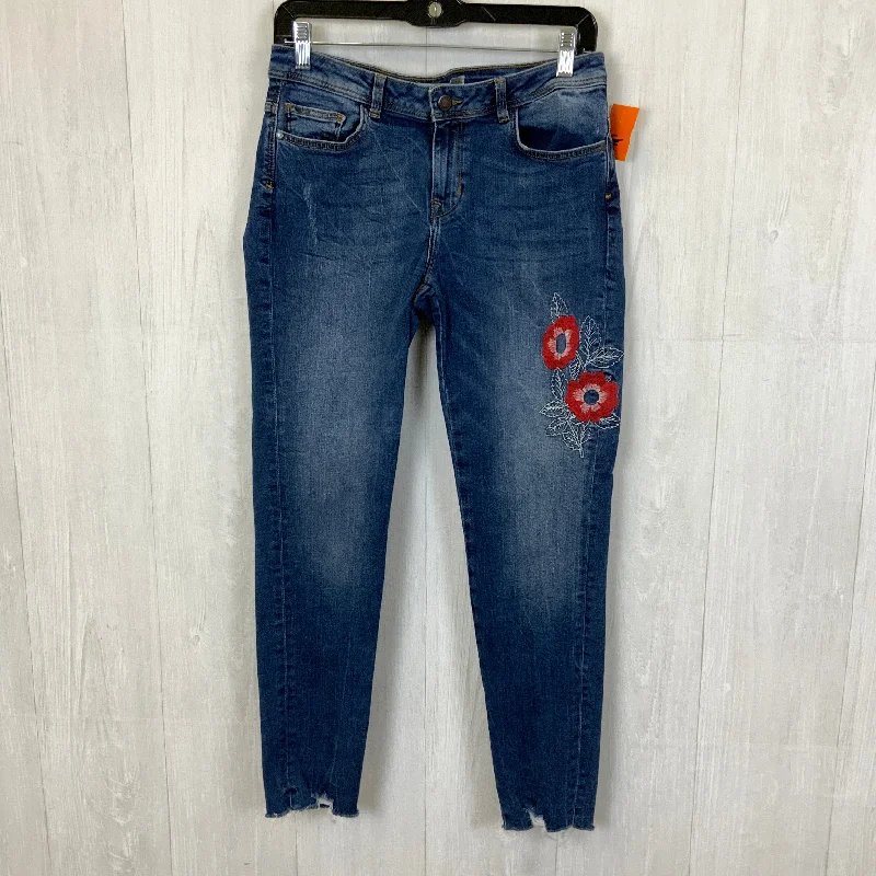 Jeans Skinny By Zara Basic In Blue Denim, Size: 8 Laid - back Women's Vibe