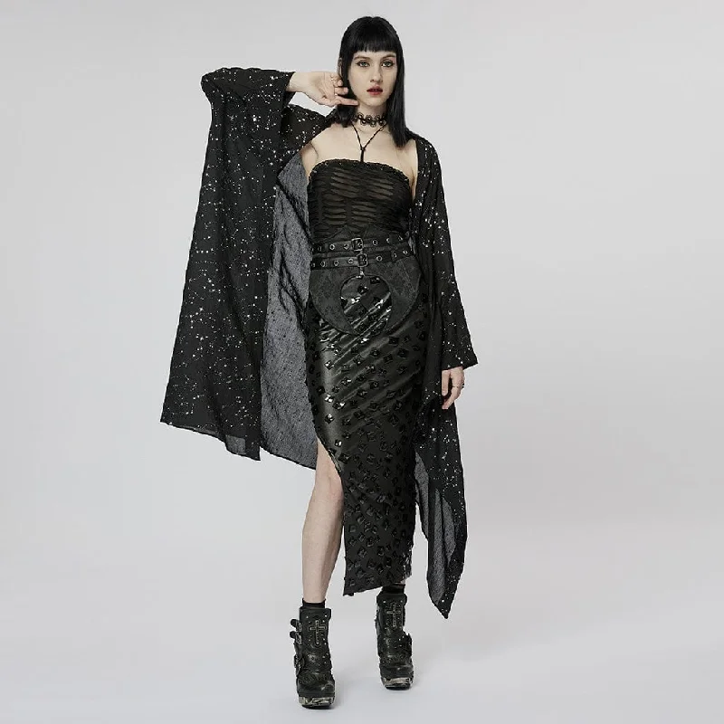 Women's Gothic Star Cutout Irregular Coat Dapper Women's 1920S