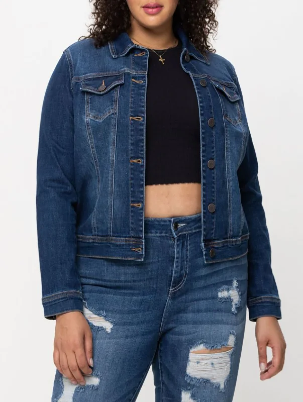 Curvy Alex Regular Fitted Denim Jacket by Cello Jeans Modern Women's 