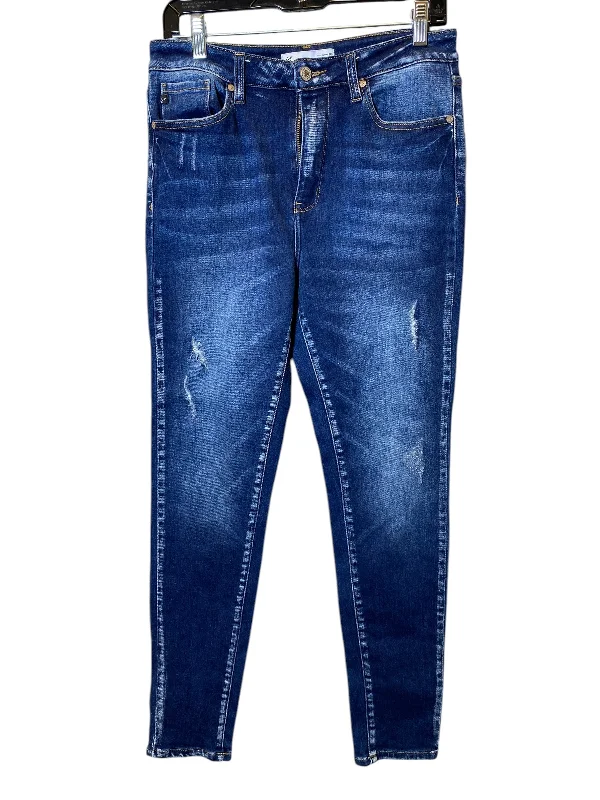 Jeans Skinny By Kancan In Blue, Size: 8 Polished Women's Silk