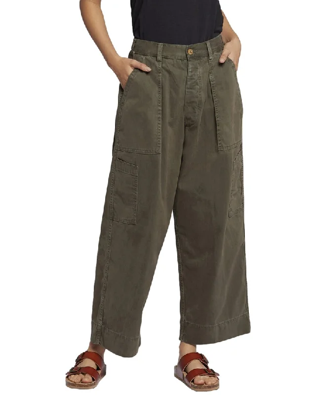 Current/Elliott The Spectrum Basil Crop Wide Leg Jean Geometric