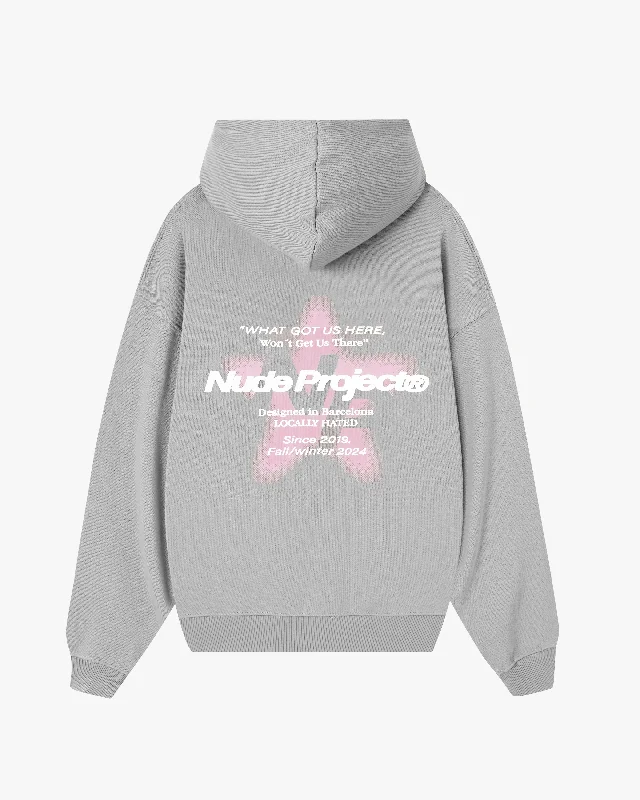 SEOUL HOODIE LIGHT GREY British Gentlewoman Style