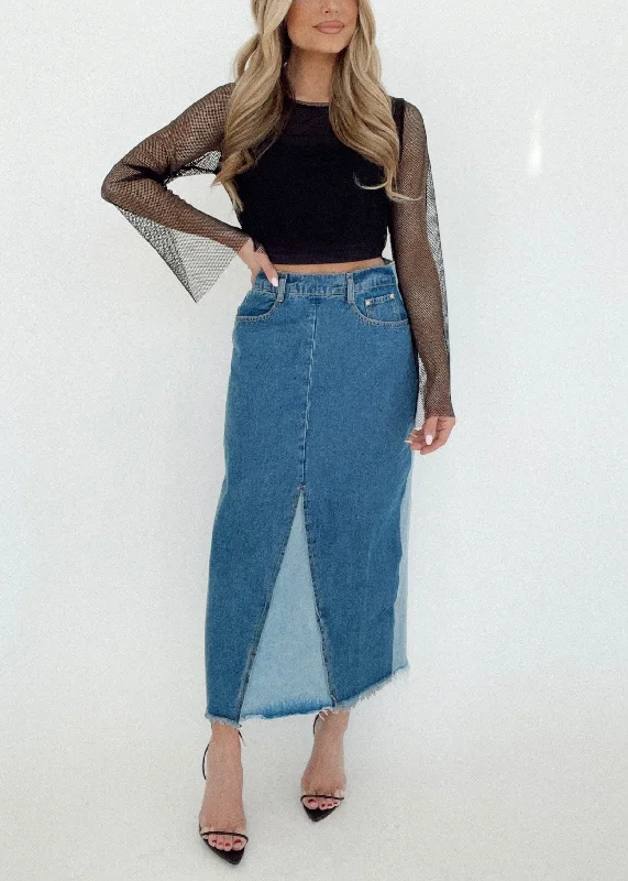 Spears Denim Skirt Preppy Women's College