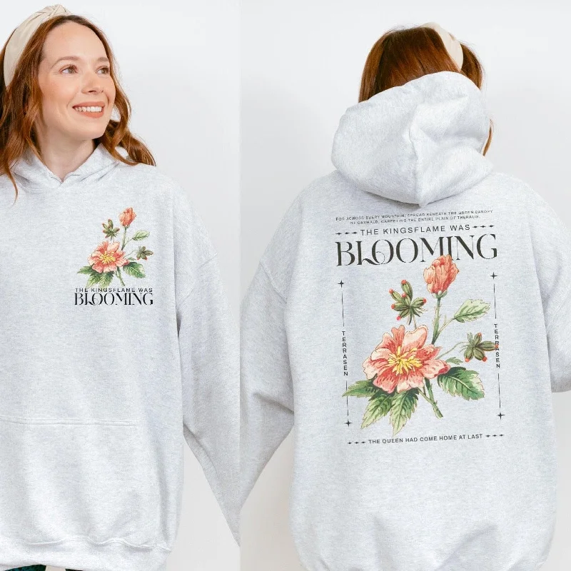 Kingsflame was Blooming Hoodie Refined Women's Hand - crafted