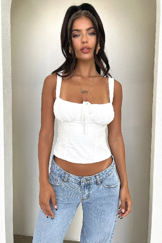 Danica Corset - White Casual Women's Japanese 
