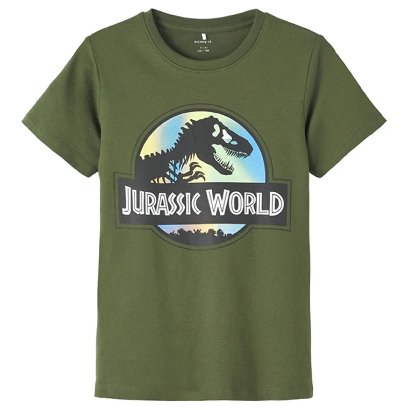 Name it Rifle Green Jens Jurassic T-Shirt Dynamic Women's Moto