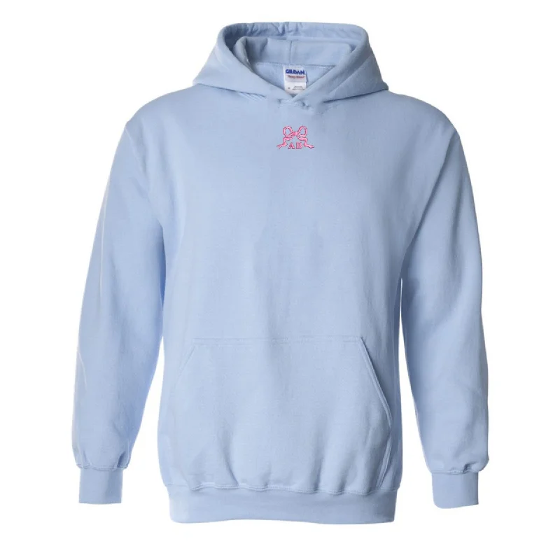 Monogrammed 'Tiny Bow' Hoodie Trendy Women's 