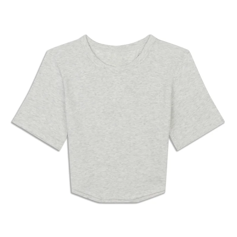 Hold Tight Cropped T-Shirt - Resale Unique Women's Upcycled