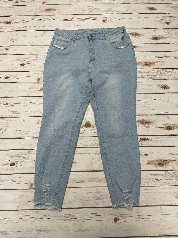 Jeans Skinny By Shein In Blue Denim, Size: 3x Disco