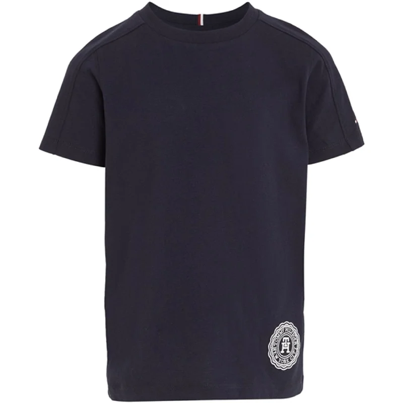 Tommy Hilfiger Stamp T-Shirt Desert Sky Casual Women's Japanese 