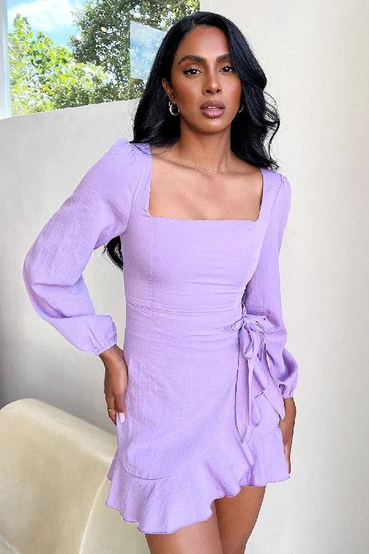 Silvana Dress - Lilac Laid - back Women's Style