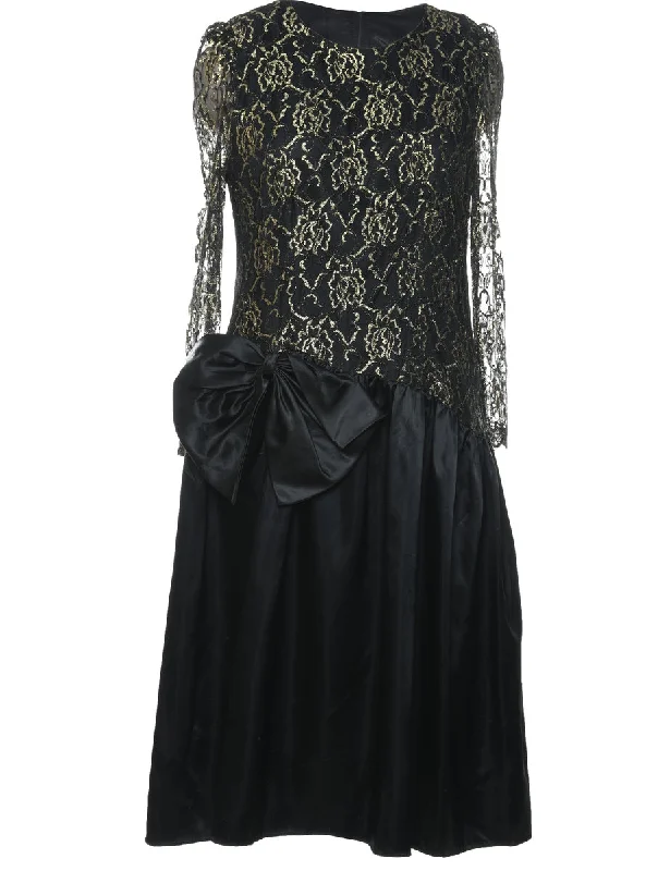 Floral Lace Evening Dress - XL Trendy Women's Oversized