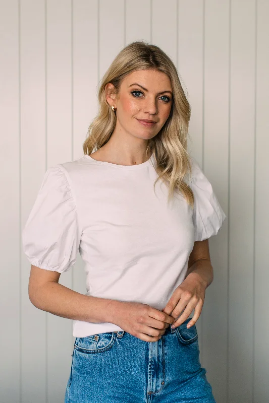 PUFF SLEEVE TEE Relaxed Women's Beachy