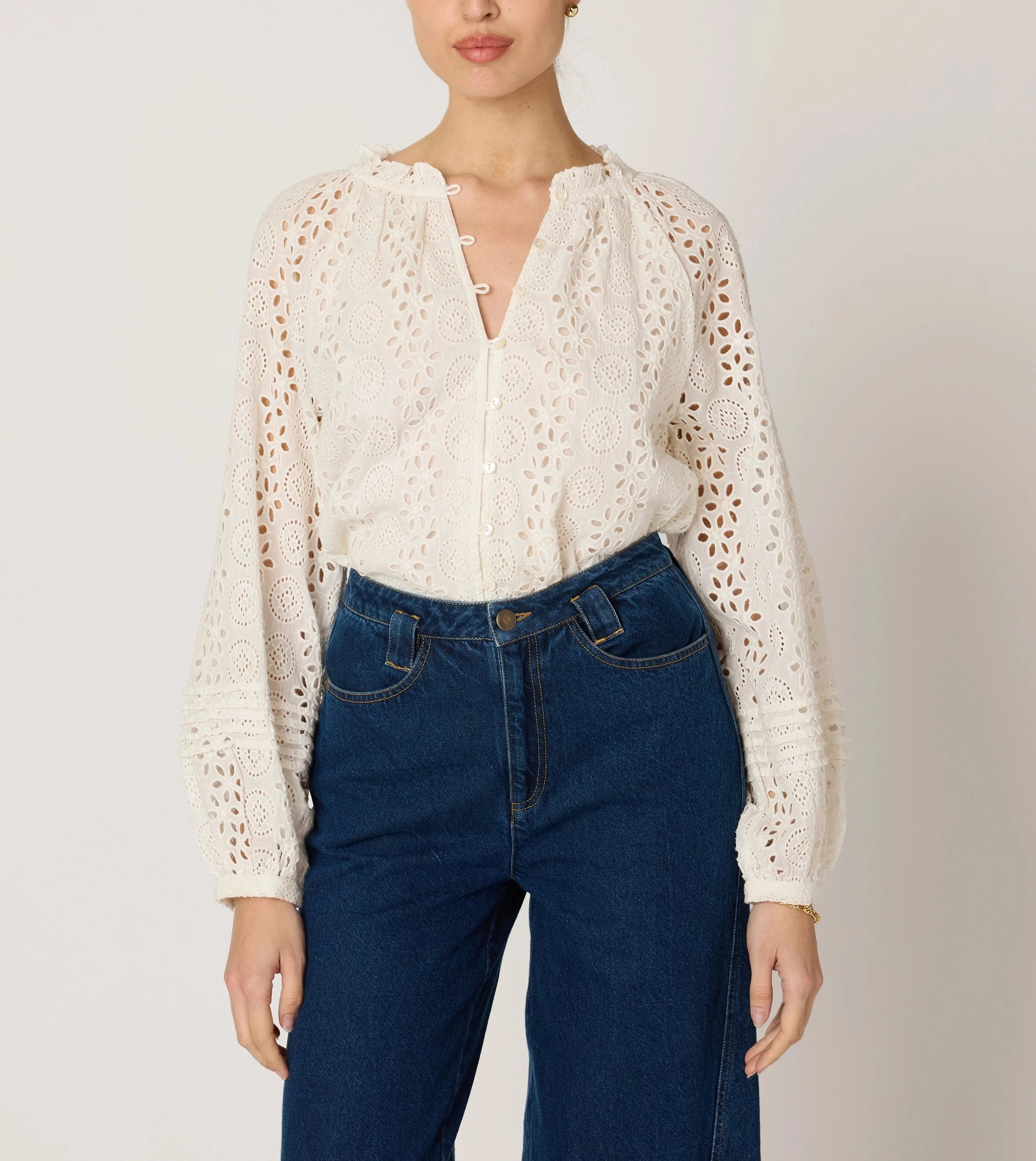 Alicia Blouse | Ivory Refined Women's Classic 